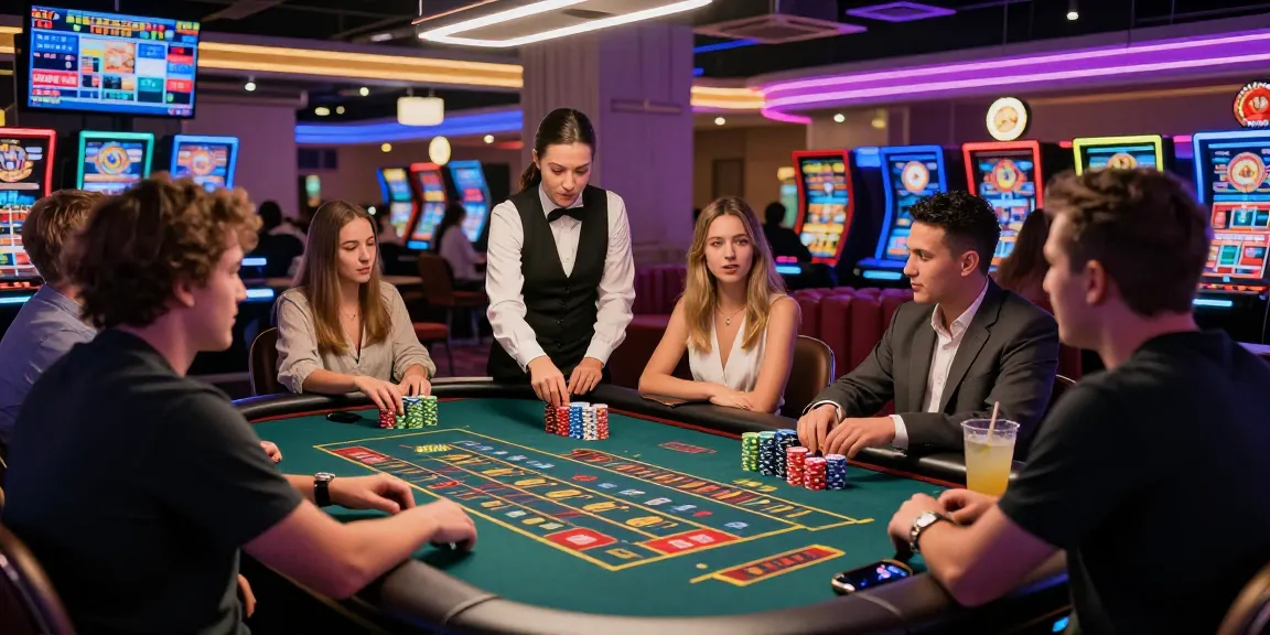 Exciting casino scene featuring gamers engaged at the roulette table, highlighting the ling4d gaming experience.