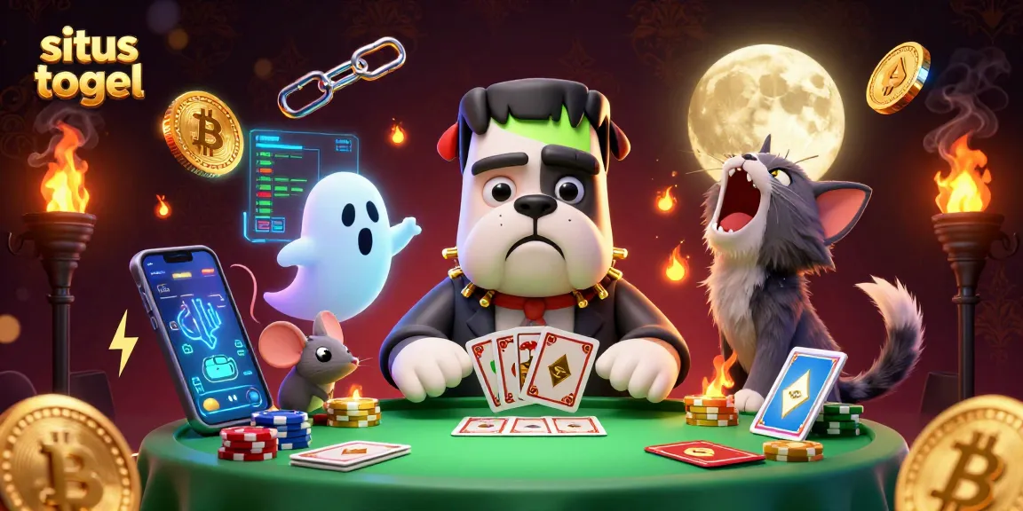 Engage with situs togel in a thrilling 3D casino scene featuring vibrant characters and glowing elements.