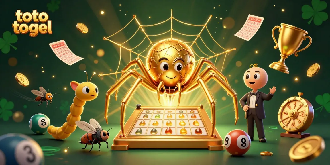 Experience the thrill of toto togel with dynamic lottery elements in a vibrant 3D illustration.