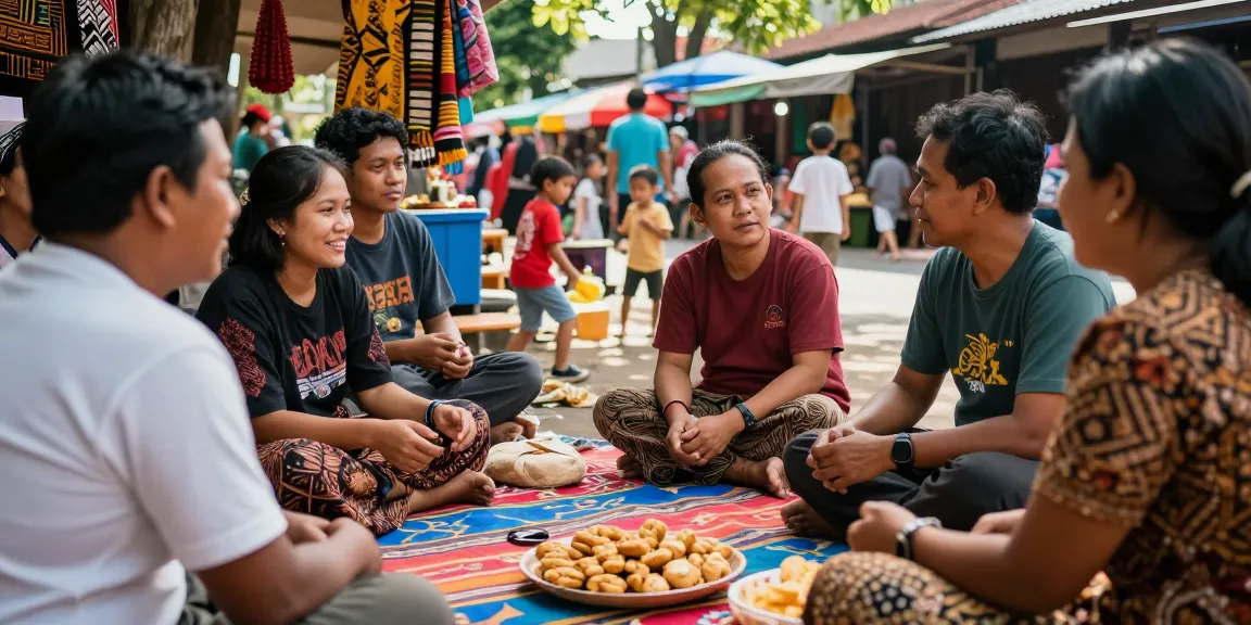 Komunitas berkumpul di Indonesia dengan Leci123 dalam suasana hangat, berbagi cerita dan makanan.