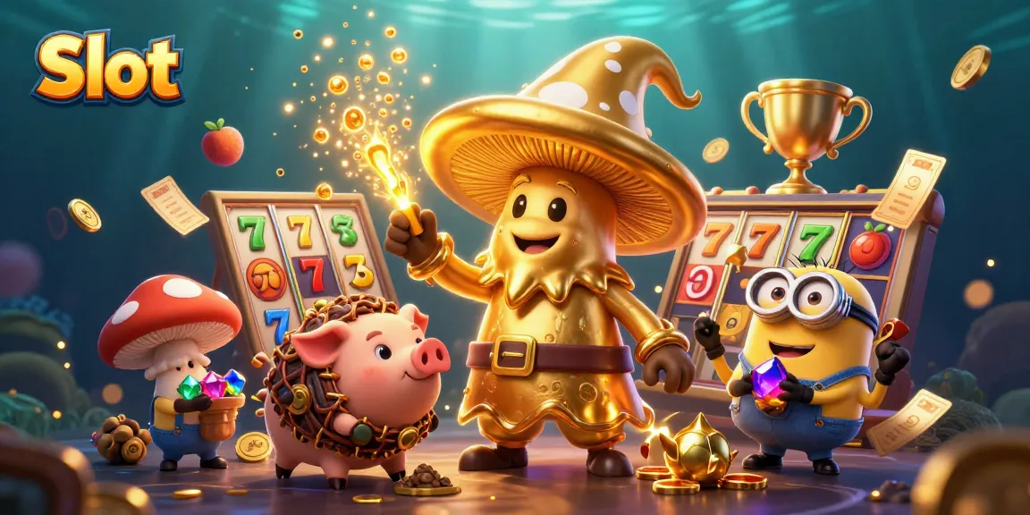 Spin the Slot reels with magical golden creatures generating winning treasures and exciting rewards